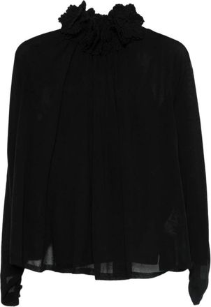 Zimmermann Dames, Blouses & Shirts, Zwart, Maat: XS Katoen