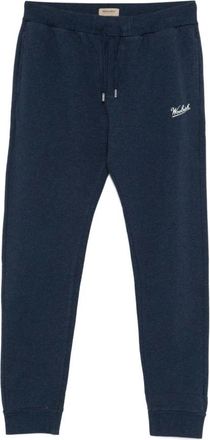 Woolrich Blauwe Broek Ultiem Comfort Stijl - Heren - Sweatpants - Blauw - 2XL - Katoen - Broeken