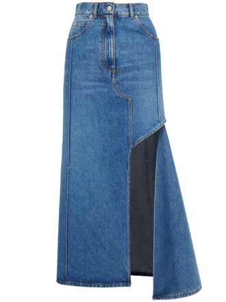 Alexander McQueen Alexander Mc Queen Denim Midi falda