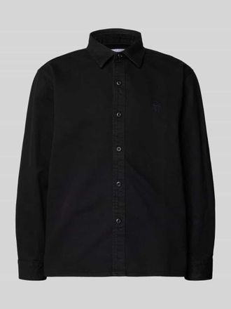 Edwin Regular Fit Freizeithemd mit Kentkragen Modell SEBASTIAN in Black, Größe XXL