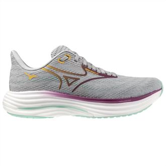 Mizuno Womens Wave Rider 29 Running Shoes In Harbor Mist Dark Purple