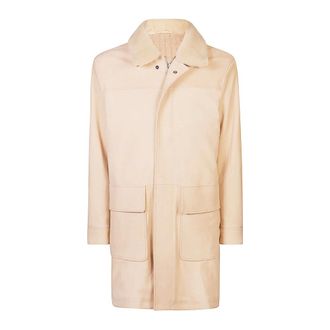 Eleventy Shearling Parka Coat - male - Eleventy - Parkas - Beige - 3XL - Coats