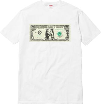 SUPREME FW17 Dollar Tee White Printing Short Sleeve Unisex SUP-SS18-544