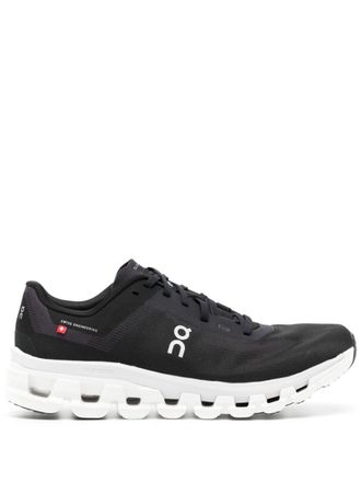 On CloudFlow 4 logo sneakers - women - Polyester/Polyester/Rubber - 10.5 - Black