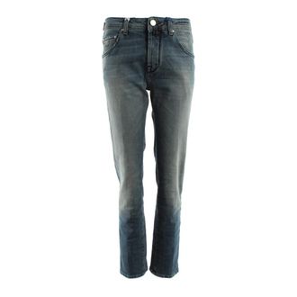 Jacob Cohen Heren, Jeans, Blauw, Maat: W30 Katoen