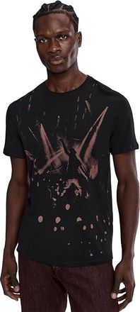John Varvatos Disco Lights T-Shirts KG7207R25 Mens T Shirt Black : 2XL, Linen/Modal