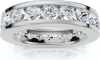 Pompeii3 2Ct Channel Set Diamond Eternity Ring 14k Gold or Platinum Lab Grown EF/VS