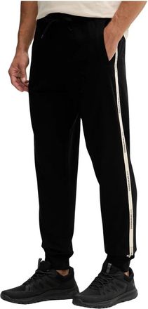 Emporio Armani Trainingsbroeken - Heren - Sweatpants - Zwart - 2XL - Katoen - Broeken