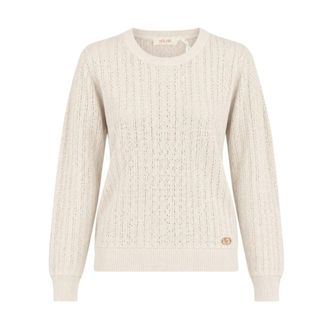 Yes-Zee Maglia Girocollo - - Knitwear - Donna - Beige - XS