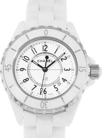 Chanel Pre-owned Chanel J12 White White Dial Unisex Watch H0970