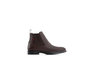 Andrea Mens Slip-On Ankle Boots In Dark Brown