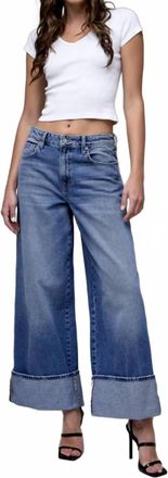 Hidden Jeans Nori Wide Leg Jeans In Medium Dark Wash