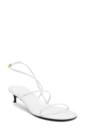 Khaite Loop Kitten Heel Sandal in Chalk at Nordstrom, Size 10.5Us