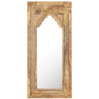 vidaXL Espejo De Madera Maciza De Mango 50x3x110 Cm Vidaxl