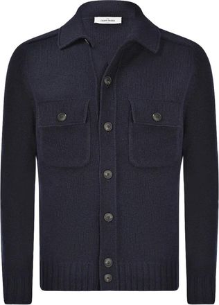 Gran Sasso Super Geelong Jacket - Heren - Truien - Blauw - Maat: XL Wol