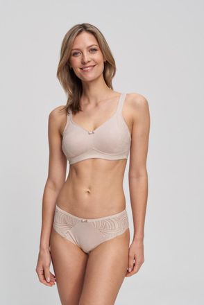 Susa Minimizer-BH SUSA Minimizer ohne B&uuml;gel Nizza, Damen, Gr. 85, Cup D, sand, Obermaterial: 75% Baumwolle, 20% Polyamid, 5% Elasthan, unifarben, elastisch