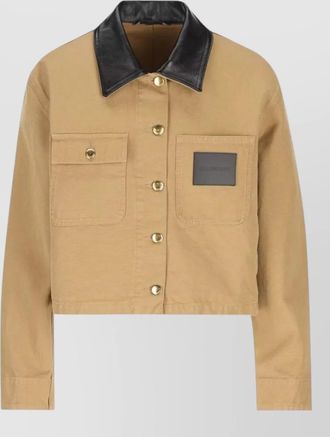 Balenciaga cotton cropped double-breasted jacket