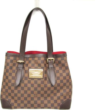 Louis Vuitton Hampstead Brown Canvas Shoulder Bag (Pre-Owned)