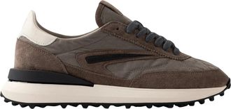 D.A.T.E. Athleta Wax - Heren - Sneakers - Grijs - 43 EU - Leer - Schoenen
