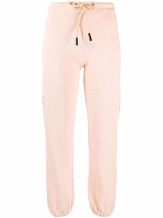 Elisabetta Franchi Trainingsbroek met trekkoordtaille - Beige