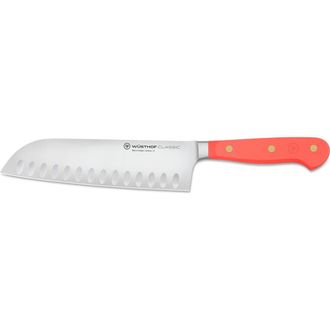 W&uuml;sthof Classic 7-Inch Hollow Edge Santoku in Pink at Nordstrom