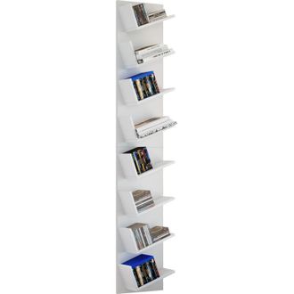 ebuy24 Ebuy24 - Vcm Cd Shelf Wood Gabinete De Cd Con Puertas De Vidrio De Seguridad Esg Para 300 Cd O 130 Dvds O 72 V&iacute;deos Dimensiones: Al. 92 X An. 60 X P. 