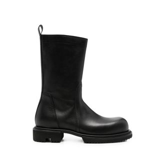 Rick Owens Side-zip Leather Boots