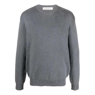 Golden Goose Maglione Davis in cotone a coste - - Knitwear - Uomo - Grigio - S
