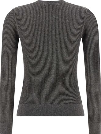 Max Mara Womens Gray Silk Cardigan Clothing