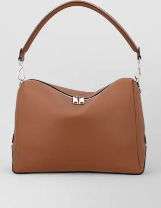 Fendi leather clutch bag