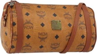 MCM Pre-owned Leather Shoulder Bag - Dames - Vintage Schoudertas - Bruin - ONE Size - Leer - Vintage