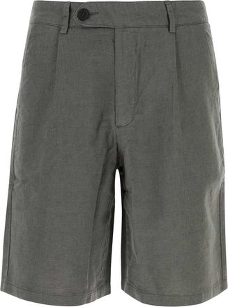 Gimaguas Dark Grey Linen Blend Bermuda Shorts