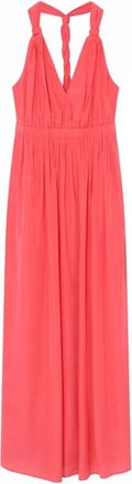 Gustav Lange Jurk Desertrose Silhouet - Dames - Maxi kleedjes - Rood - XL - Polyester - Kleedjes