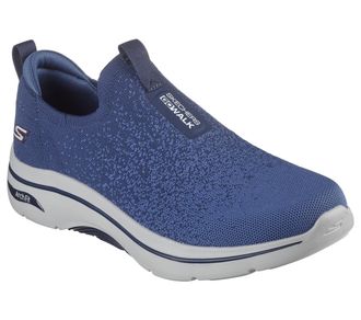 Skechers Mens GO Walk Arch FIT 2.0 Linear AXIS 2.0, Navy