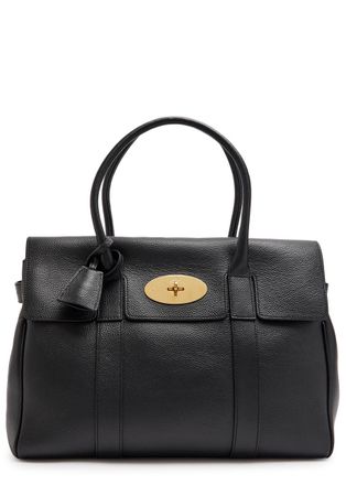 Mulberry Bayswater Classic Small Grained Leather Tote - Black - One Size