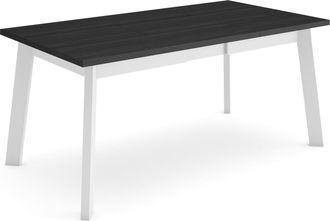Skraut Home Skraut Home - Mesa Comedor, Mesa Fija Cocina Y Sal&oacute;n, 170, Para 8 Comensales, Patas De Madera, Estilo Moderno, Negro