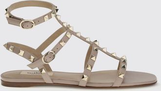 Valentino Garavani Sandali bassi Rockstud in pelle di vitello con borchie