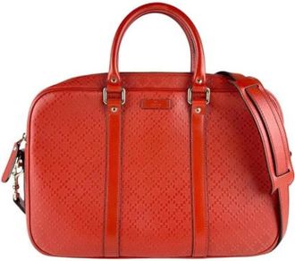 Gucci Pre-owned Vintage Handtas - unisex - Vintage Handtas - Oranje - ONE Size - Leer - Vintage