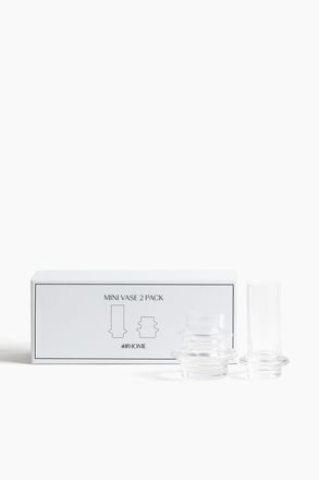 H&M 2er-Pack Mini-Glasvasen - Weiss