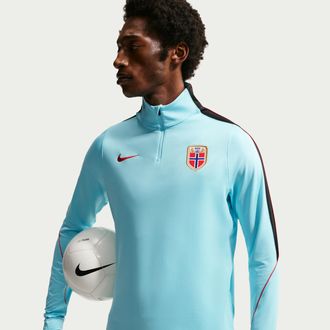 Nike Norway Strike Nike Mens Dri-FIT Soccer Drill Top in Blue | IB4998-482