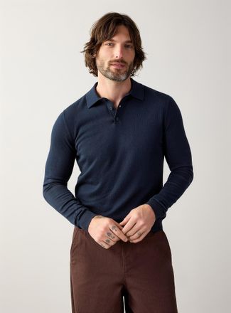 Le 31 Mens Modal knit Polo Shirt