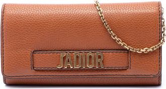 Dior Pre-owned Dior Calfskin JAdior Wallet On Chain Ladies QKPWZ7YD6LLH0OKQ