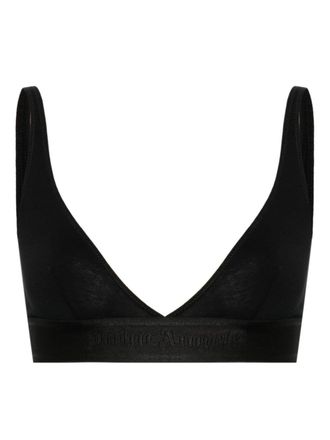 Palm Angels Reggiseno sportivo con banda logo - Nero