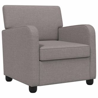 vidaXL Sill&oacute;n Gris Topo Tela Vidaxl