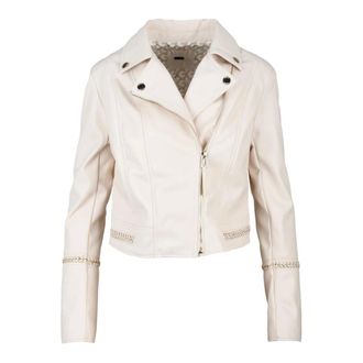 Guess Jassen, Dames, Beige, M, Chiodo Jacket