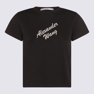 Alexander Wang Black Cotton T-Shirt