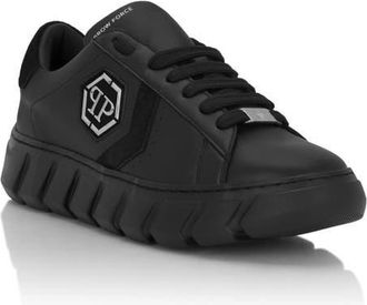 Philipp Plein Low-Top Sneakers Hexagon Force Unisex in Black/black at Nordstrom, Size 40