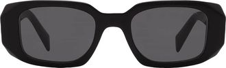Prada Grey Rectangular Ladies Sunglasses PR 17WS 1AB5S0 49