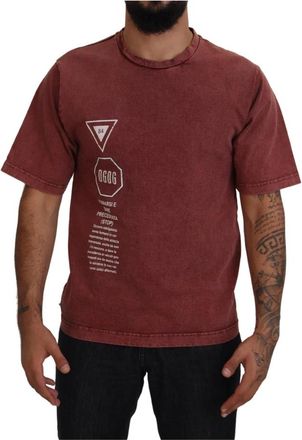 Dolce & Gabbana T-shirt met korte mouwen - Heren - T-shirts - Bruin - S - Katoen - Tops