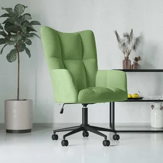 vidaXL Sill&oacute;n De Relax De Terciopelo Verde Claro Vidaxl